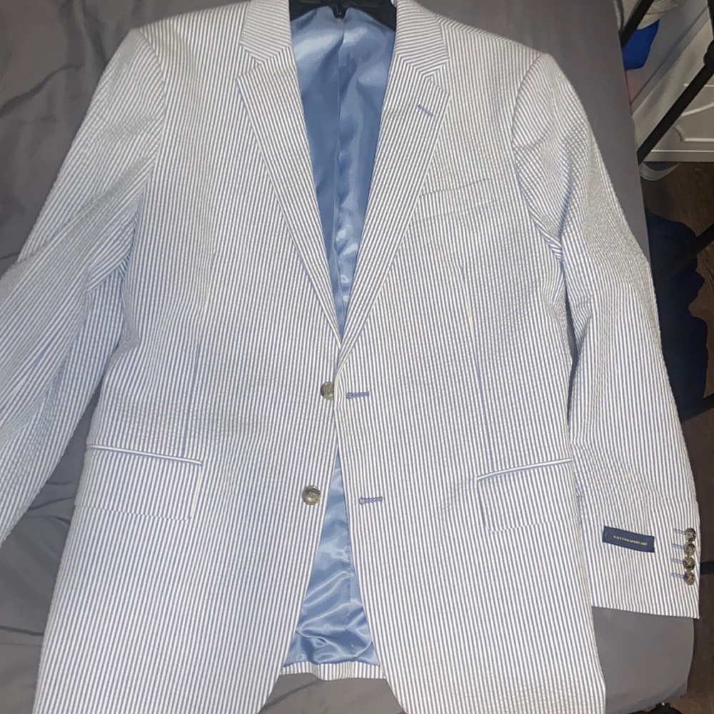 Pin Striped Cotton Sport Coat